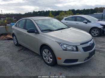  Salvage Chevrolet Cruze