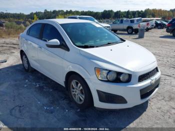  Salvage Chevrolet Sonic