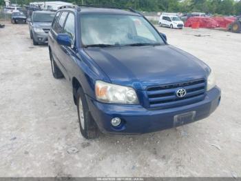  Salvage Toyota Highlander