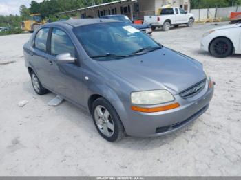  Salvage Chevrolet Aveo