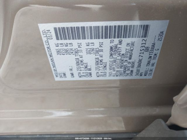 Nissan Rogue Sv Fwd Image 4