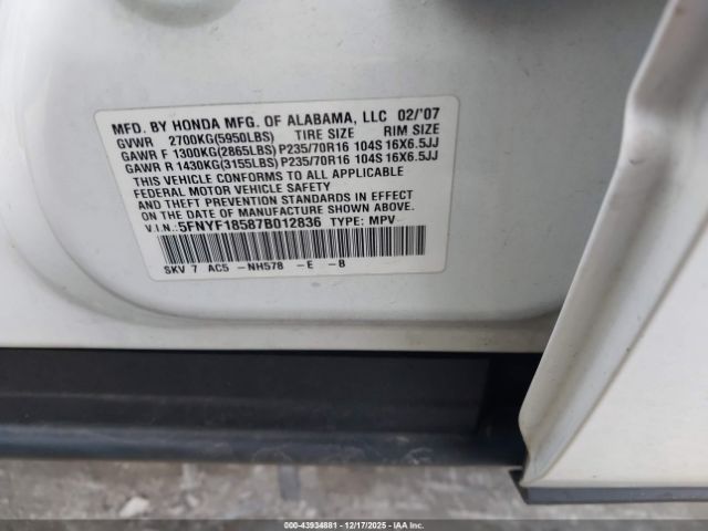 Honda Pilot Ex-l Image 8